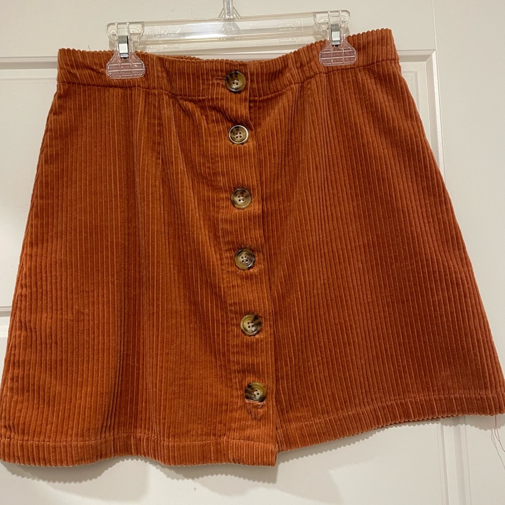 🧡 Burnt orange corduroy skirt 🧡